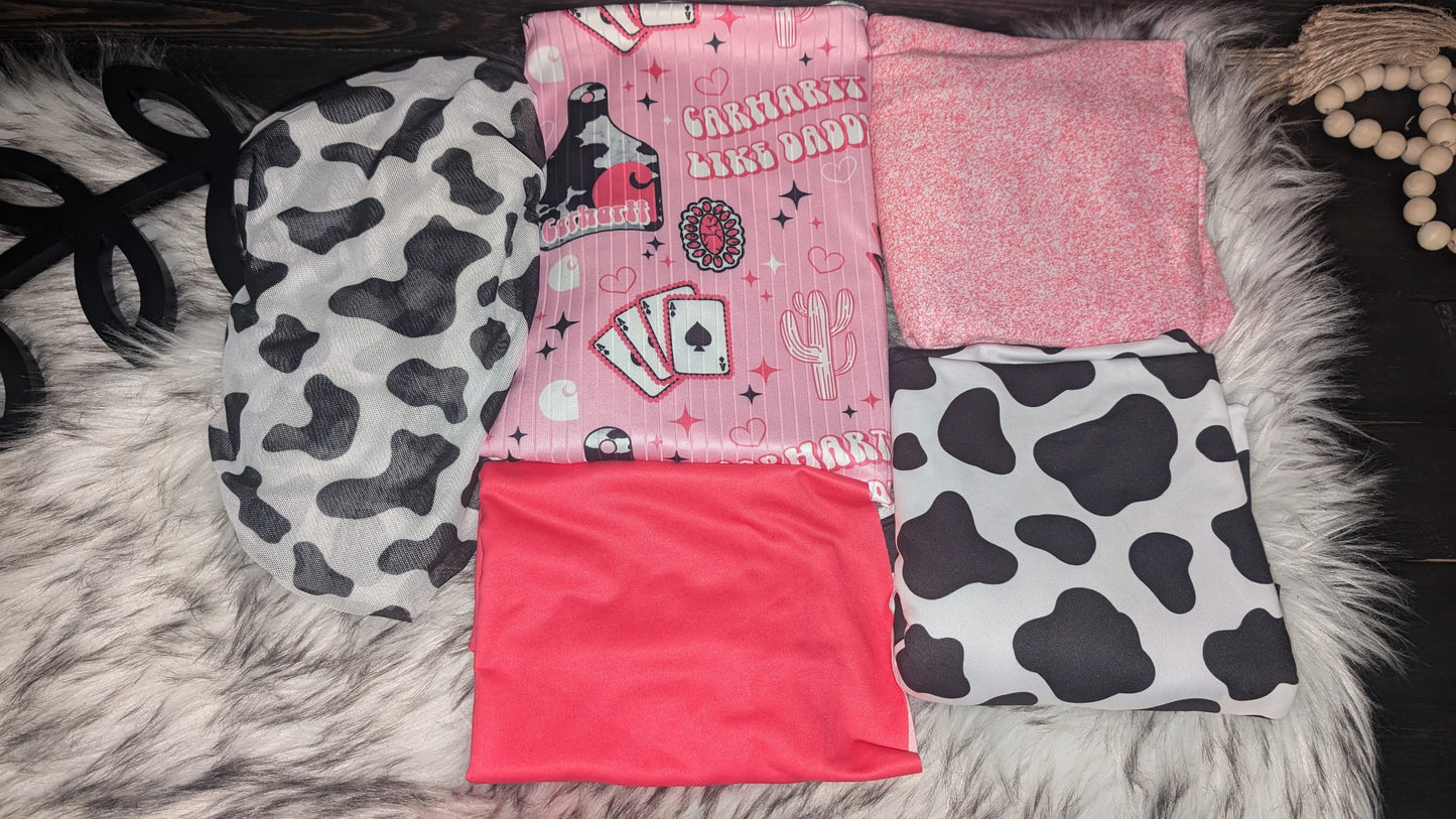 Reversible crop and patchy pants honey top