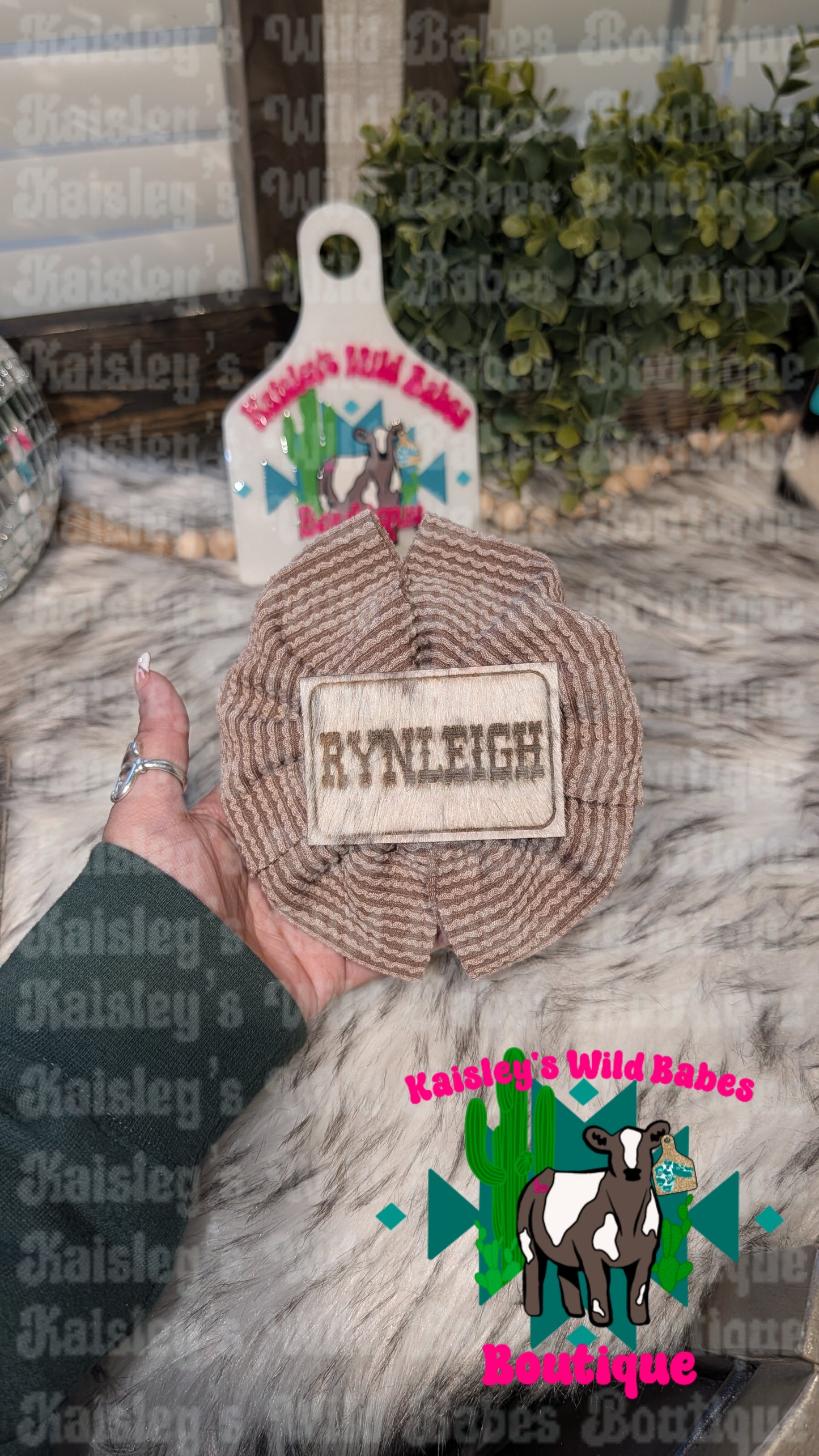 Custom truck patch bow & beanie