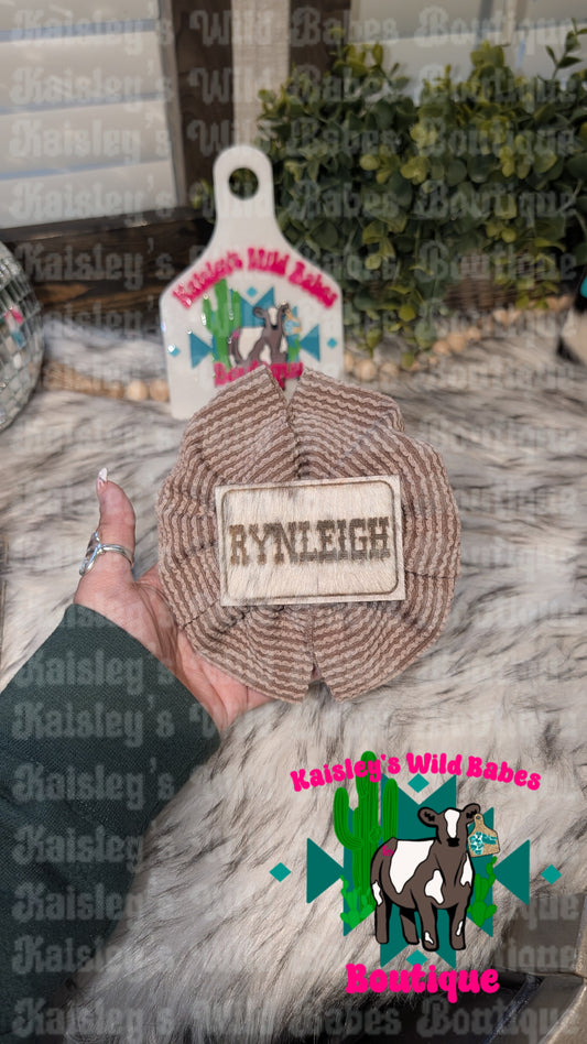 Custom truck patch bow & beanie