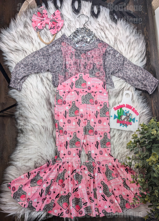 12/18 Bell bottom jumpsuit & Honey top